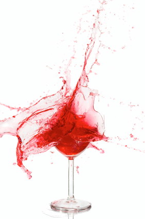 red wine glass. Wine service – BY THE GLASS