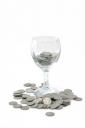 wine glass money