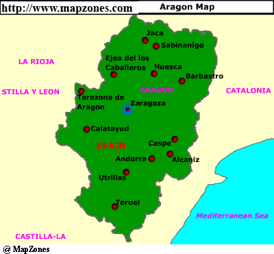 Aragon map | Spain * Catalonia, Aragon | Pinterest | Aragon and Maps